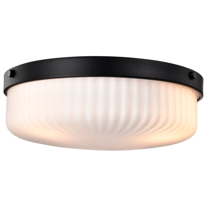 Nuvo 60-8648 Solara, Flush Mount, Matte Black Finish