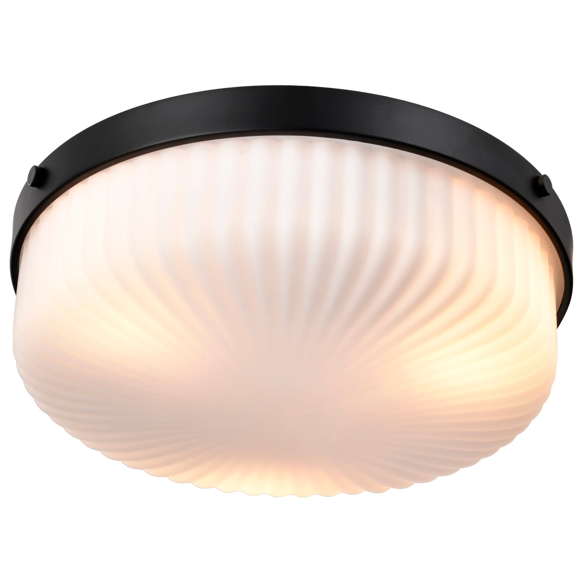 Nuvo 60-8648 Solara, Flush Mount, Matte Black Finish
