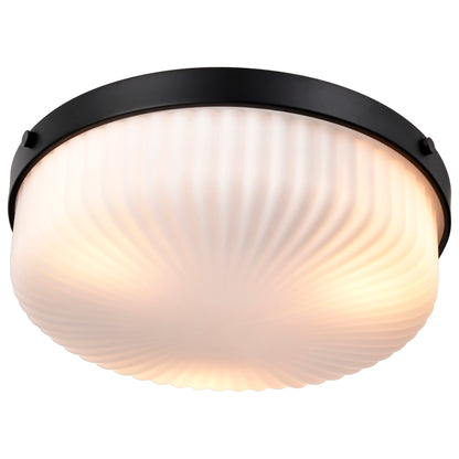 Nuvo 60-8648 Solara, Flush Mount, Matte Black Finish