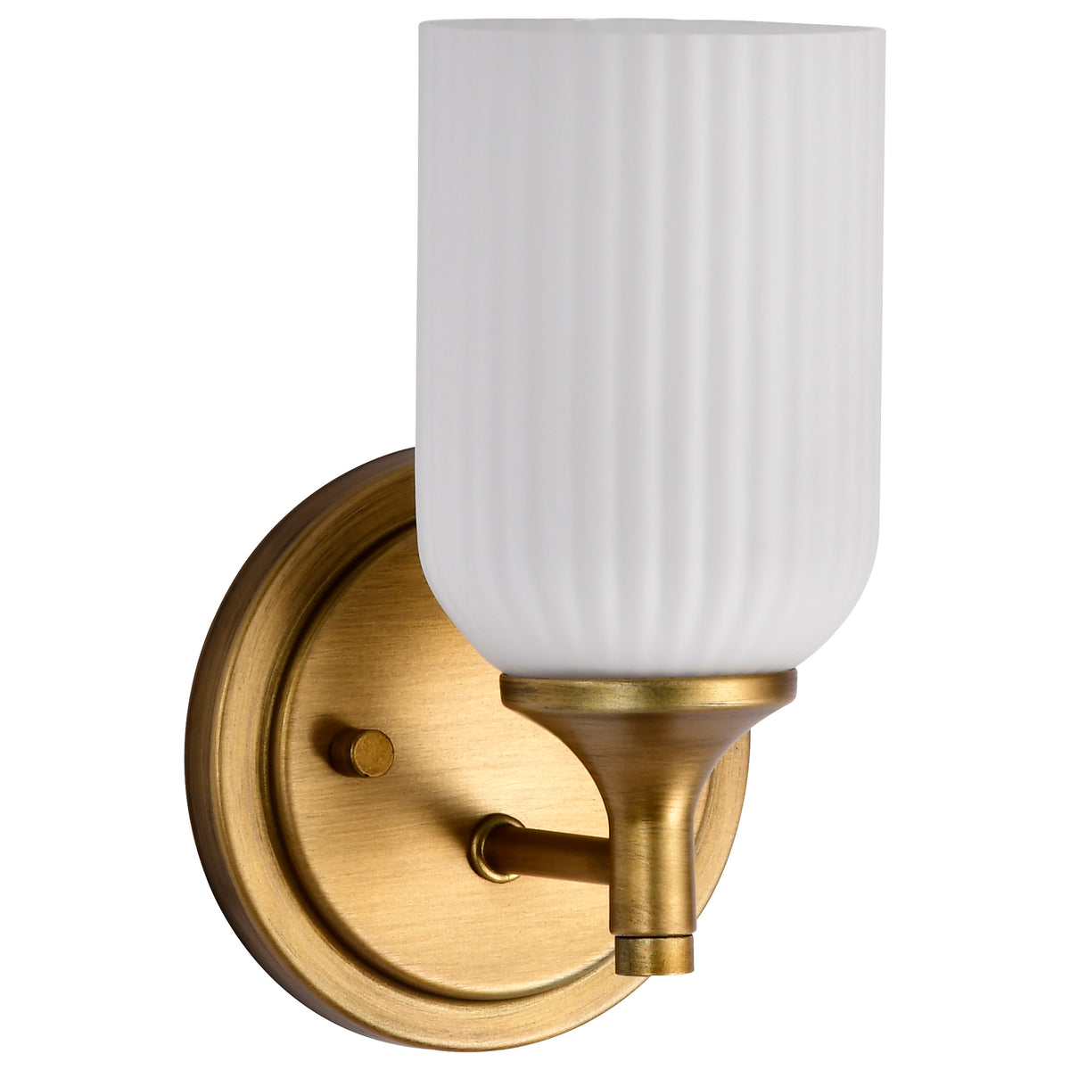 Nuvo 60-8661 Solara, 1 Light Wall Sconce, Natural Brass Finish
