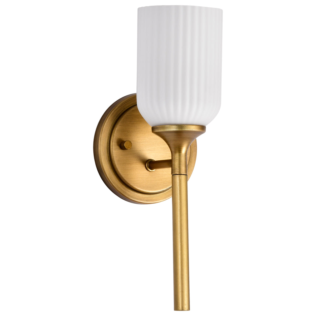 Nuvo 60-8661 Solara, 1 Light Wall Sconce, Natural Brass Finish