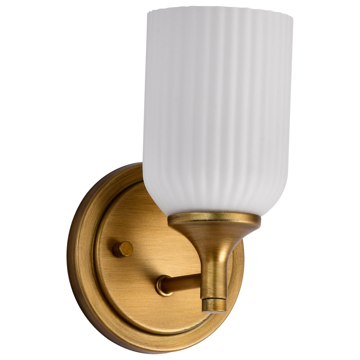 Nuvo 60-8661 Solara, 1 Light Wall Sconce, Natural Brass Finish