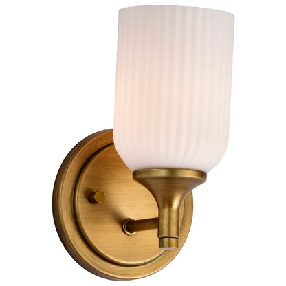 Nuvo 60-8661 Solara, 1 Light Wall Sconce, Natural Brass Finish