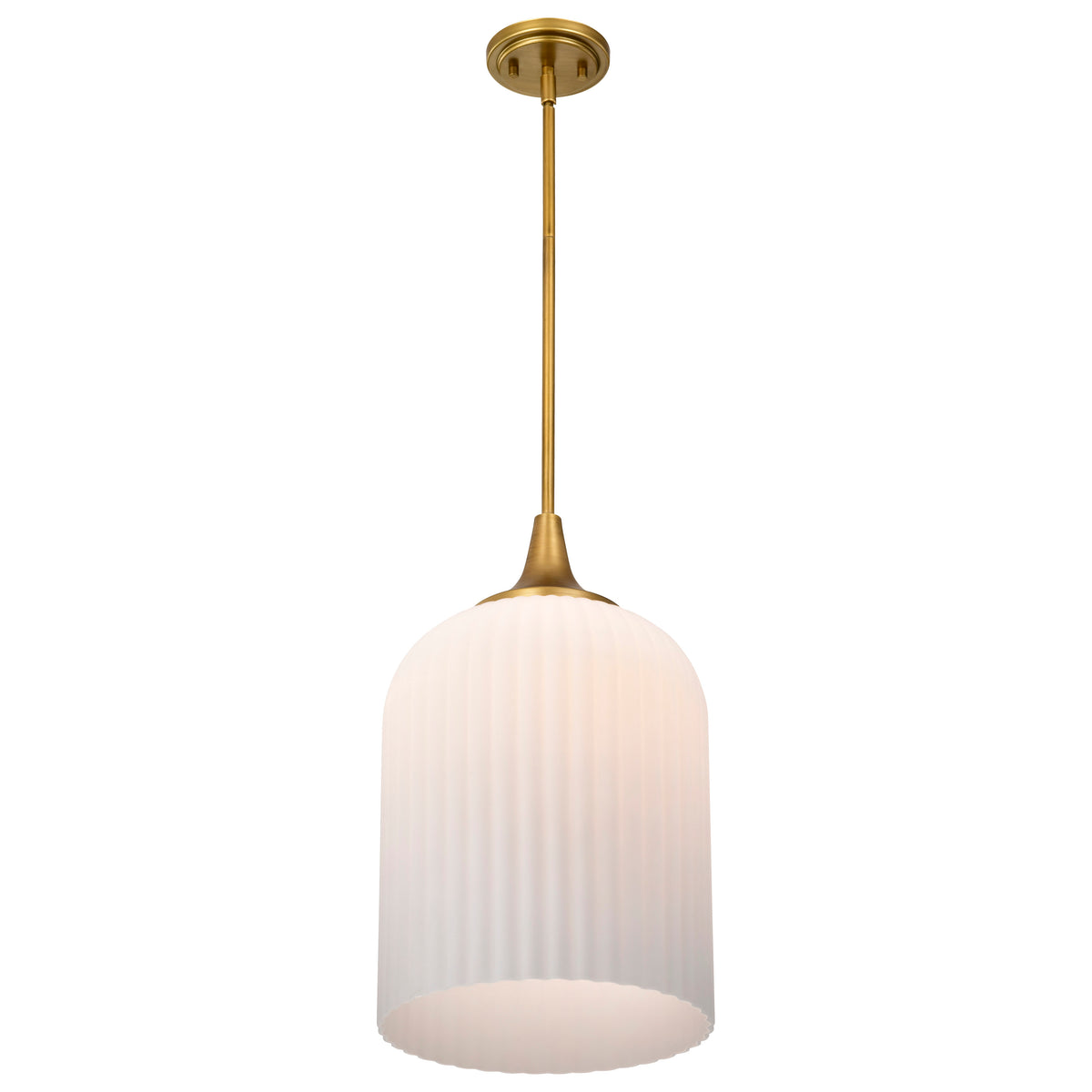 Nuvo 60-8666 Solara, Pendant, Natural Brass Finish