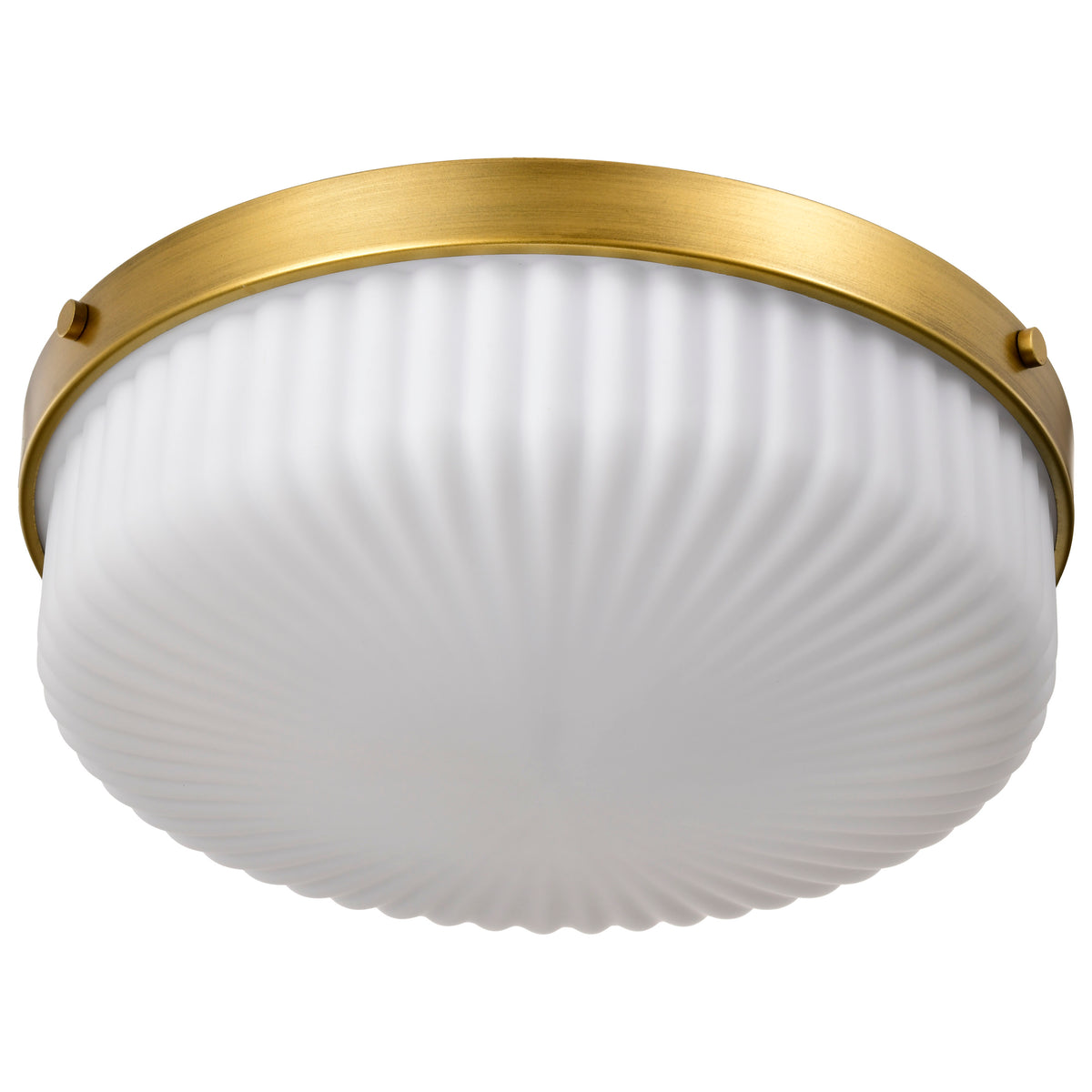 Nuvo 60-8668 Solara, Flush Mount, Natural Brass Finish