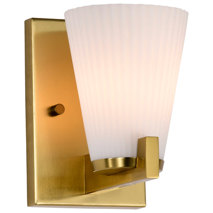 Nuvo 60-8721 Royale, 1 Light Vanity, Burnished Brass Finish