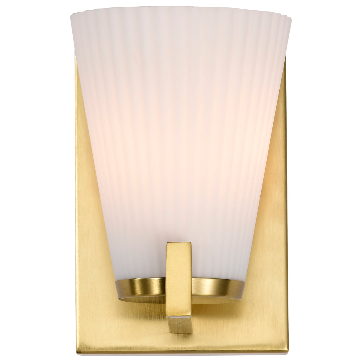 Nuvo 60-8721 Royale, 1 Light Vanity, Burnished Brass Finish