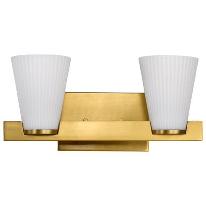 Nuvo 60-8722 Royale, 2 Light Vanity, Burnished Brass Finish