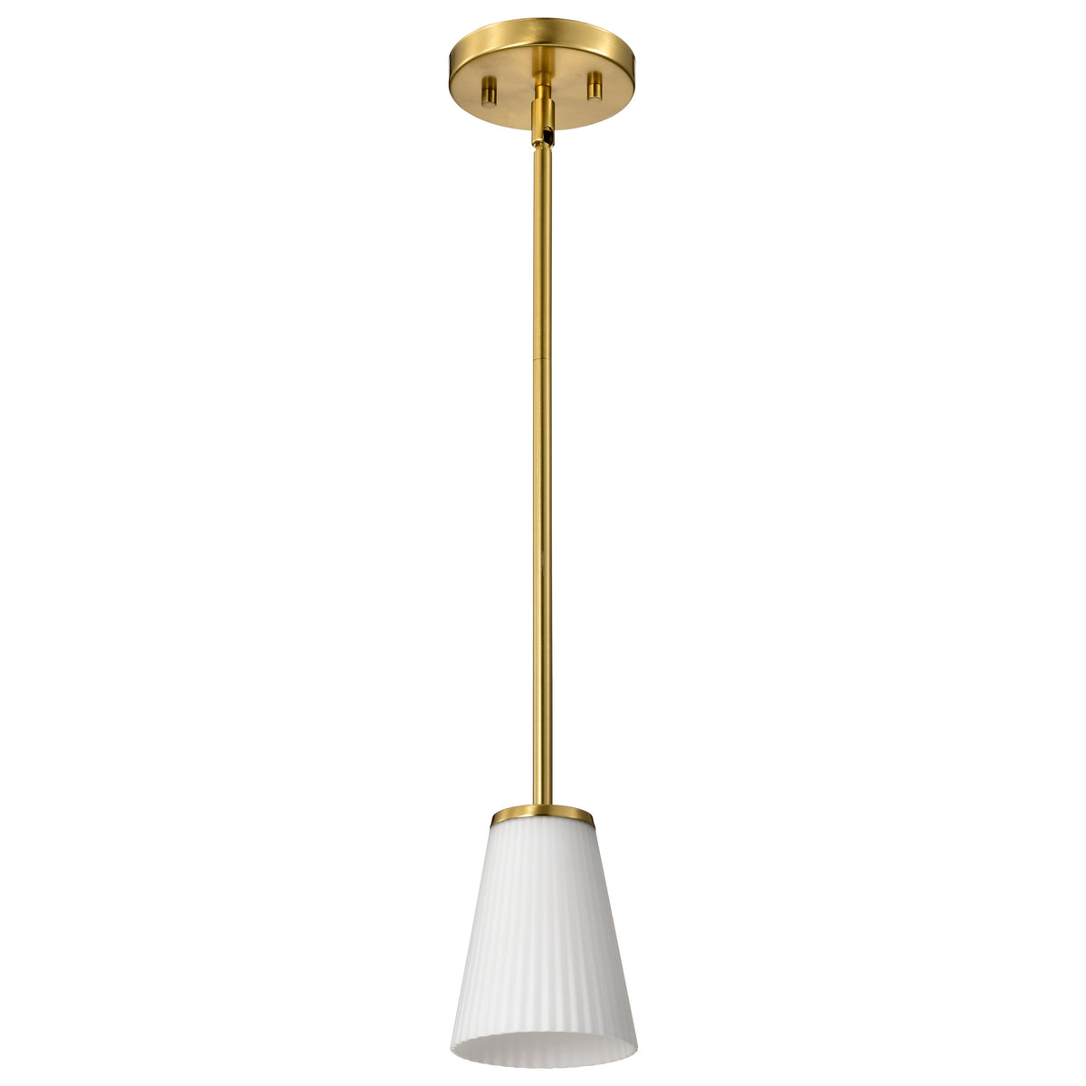 Nuvo 60-8727 Royale, Mini Pendant, Burnished Brass Finish