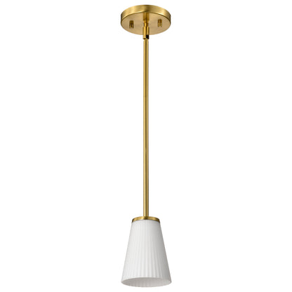 Nuvo 60-8727 Royale, Mini Pendant, Burnished Brass Finish
