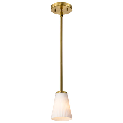 Nuvo 60-8727 Royale, Mini Pendant, Burnished Brass Finish