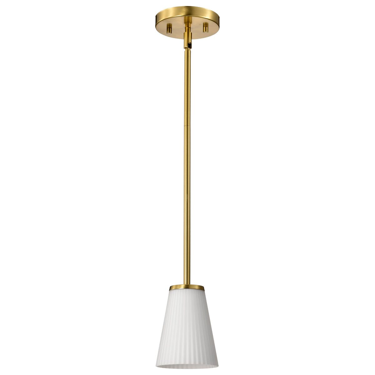 Nuvo 60-8727 Royale, Mini Pendant, Burnished Brass Finish