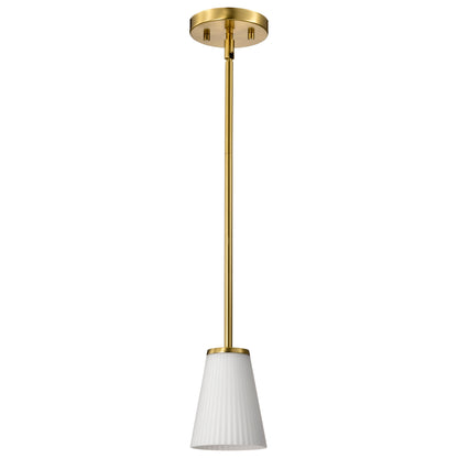 Nuvo 60-8727 Royale, Mini Pendant, Burnished Brass Finish