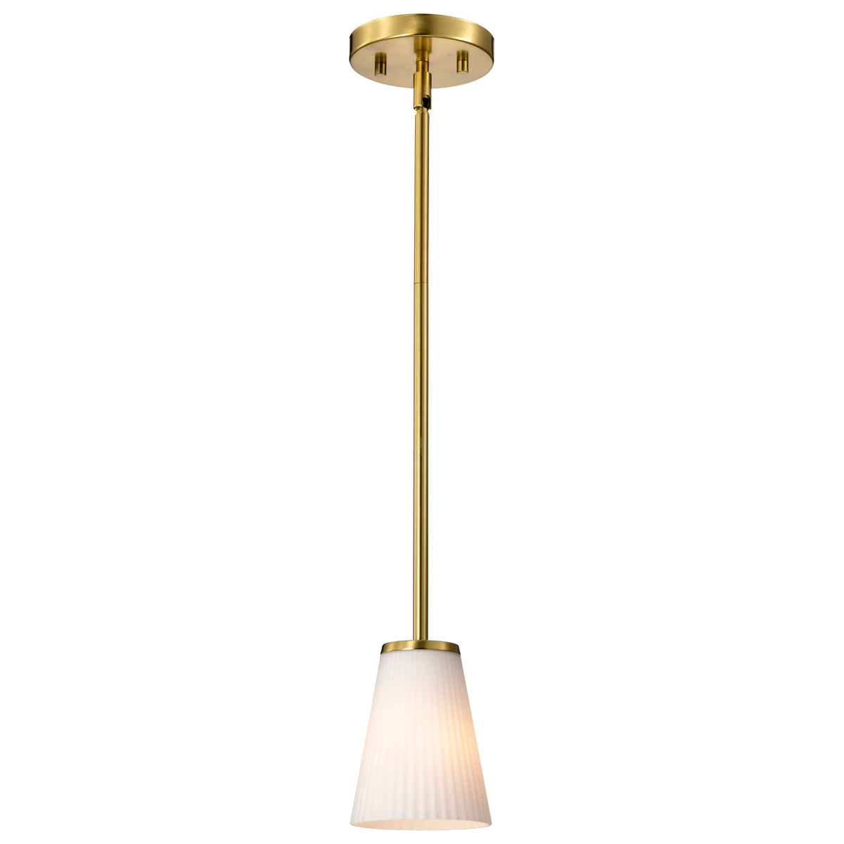 Nuvo 60-8727 Royale, Mini Pendant, Burnished Brass Finish