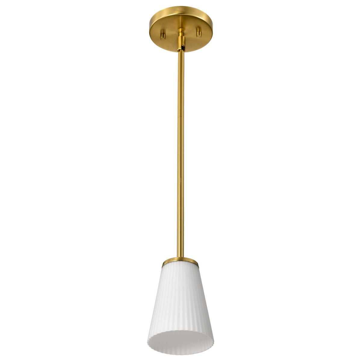 Nuvo 60-8727 Royale, Mini Pendant, Burnished Brass Finish