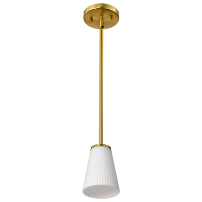 Nuvo 60-8727 Royale, Mini Pendant, Burnished Brass Finish