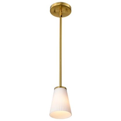 Nuvo 60-8727 Royale, Mini Pendant, Burnished Brass Finish