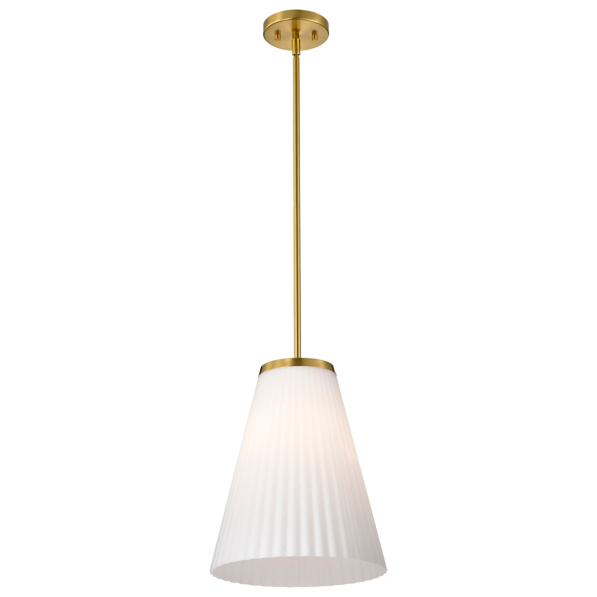 Nuvo 60-8728 Royale, Large Pendant, Burnished Brass Finish