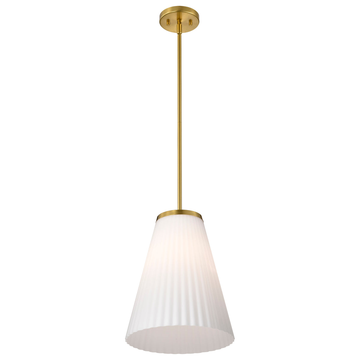 Nuvo 60-8728 Royale, Large Pendant, Burnished Brass Finish