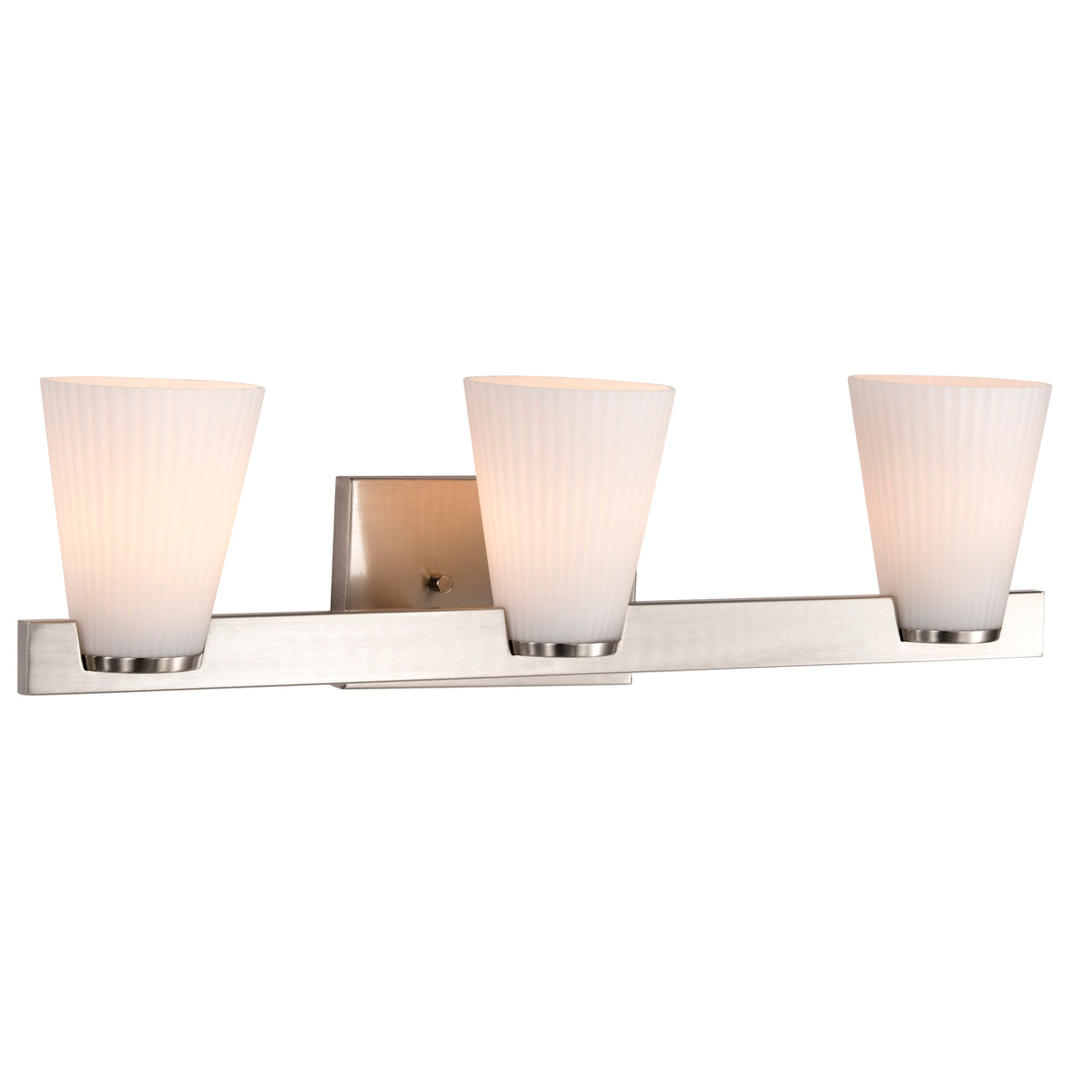 Nuvo 60-8733 Royale, 3 Light Vanity, Brushed Nickel Finish