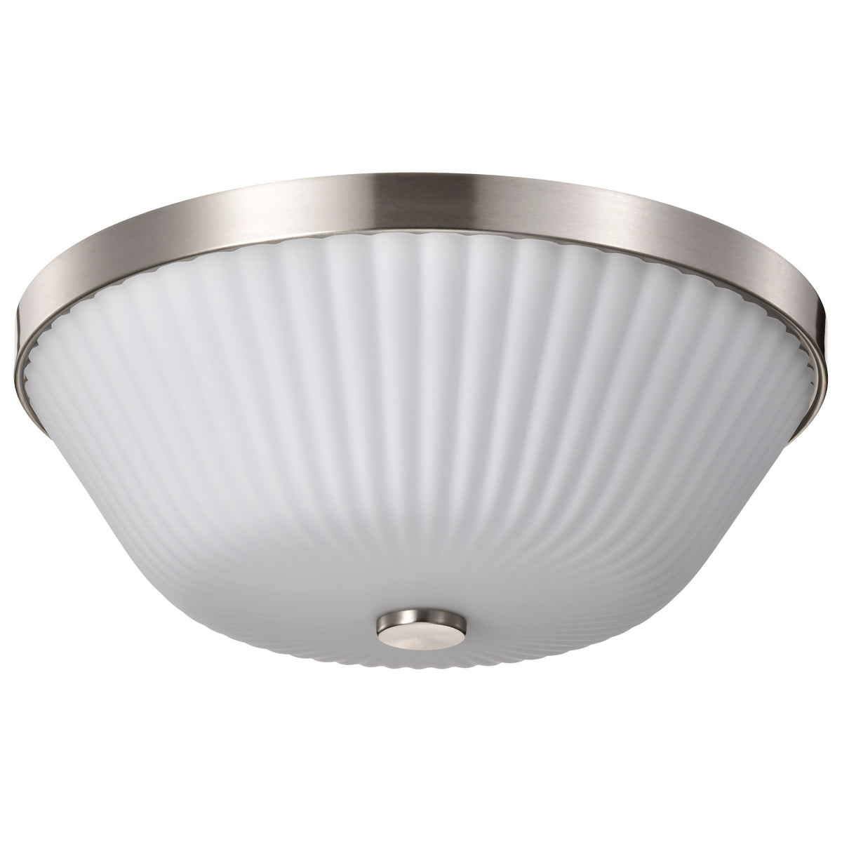 Nuvo 60-8735 Royale, 3 Light Flush Mount, Brushed Nickel Finish