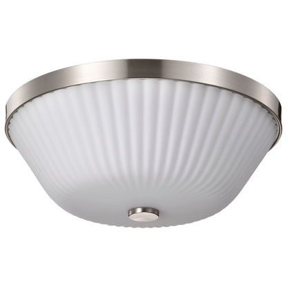Nuvo 60-8735 Royale, 3 Light Flush Mount, Brushed Nickel Finish