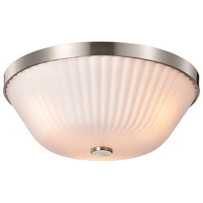 Nuvo 60-8735 Royale, 3 Light Flush Mount, Brushed Nickel Finish