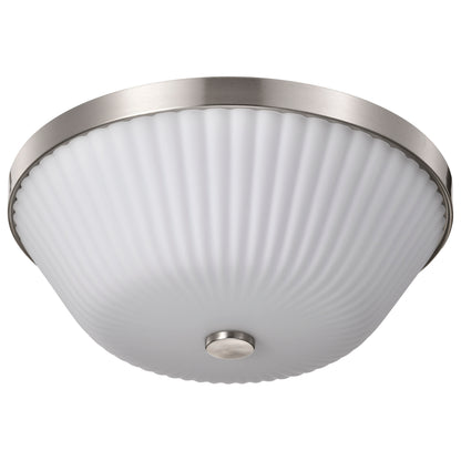 Nuvo 60-8735 Royale, 3 Light Flush Mount, Brushed Nickel Finish