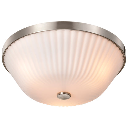Nuvo 60-8735 Royale, 3 Light Flush Mount, Brushed Nickel Finish