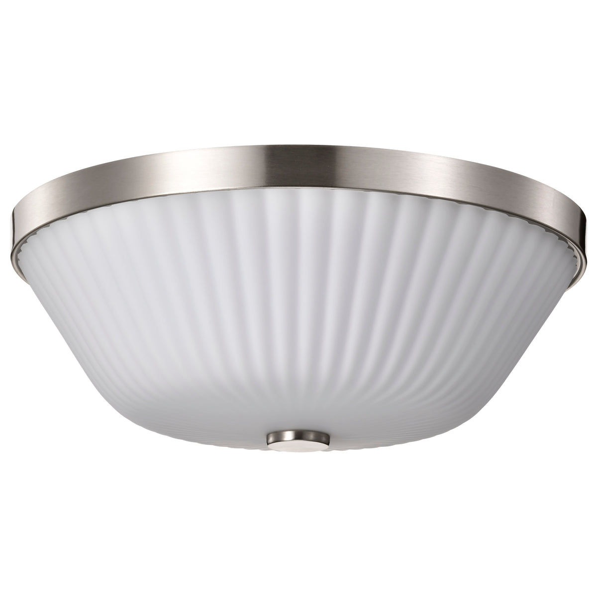 Nuvo 60-8735 Royale, 3 Light Flush Mount, Brushed Nickel Finish