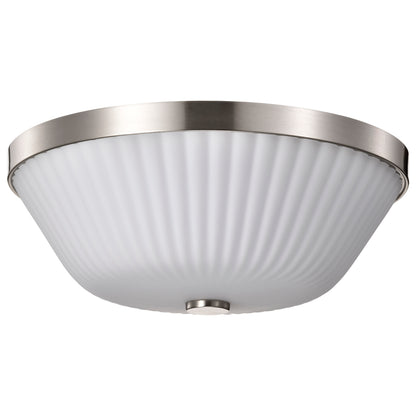 Nuvo 60-8735 Royale, 3 Light Flush Mount, Brushed Nickel Finish
