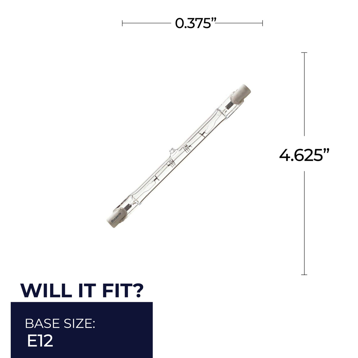 Bulbrite 600301 300W T3 Soft White Halogen Light Bulb