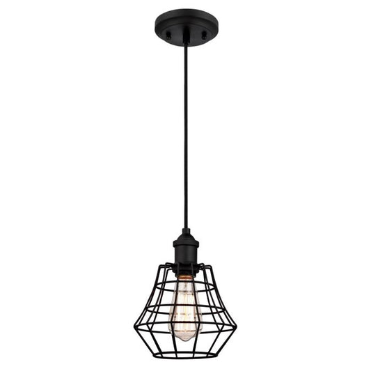Westinghouse 6105300 Pendant Fixture 1 Light Mini Matte Black Finish