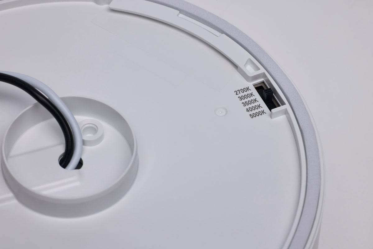 Nuvo 62-1003 9 Watt 5 Inch Trimless Surface Mount, 27K/3K/35K/4K/5K CCT, Line Voltage Dimmable