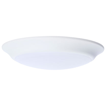 Nuvo 62-1800R1 7 Inch LED Disk Light, 27K/3K/35K/4K/5K CCT Selectable, White Finish