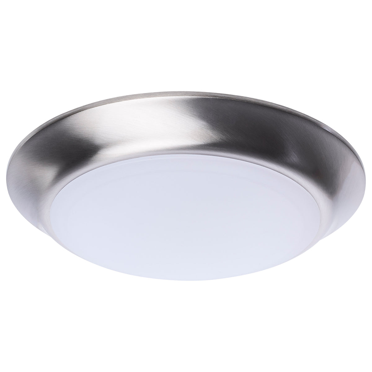 Nuvo 62-1802R1 7 Inch LED Disk Light, 27K/3K/35K/4K/5K CCT Selectable, Brushed Nickel Finish