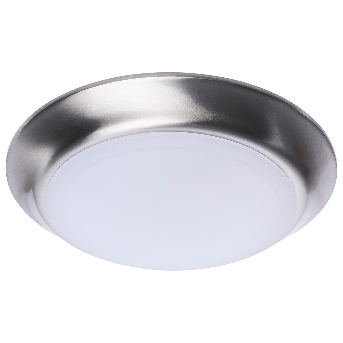 Nuvo 62-1802R1 7 Inch LED Disk Light, 27K/3K/35K/4K/5K CCT Selectable, Brushed Nickel Finish