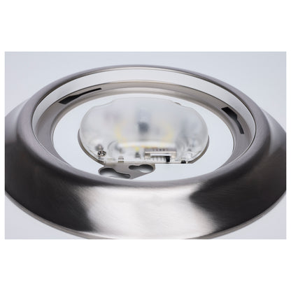 Nuvo 62-1802R1 7 Inch LED Disk Light, 27K/3K/35K/4K/5K CCT Selectable, Brushed Nickel Finish