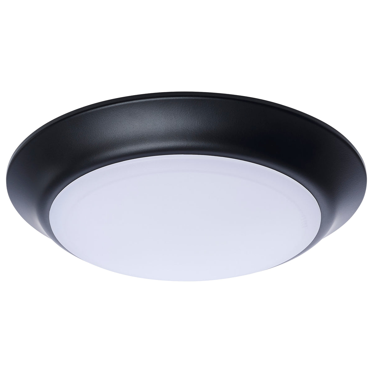 Nuvo 62-1804R1 7 Inch LED Disk Light, 27K/3K/35K/4K/5K CCT Selectable, Black Finish