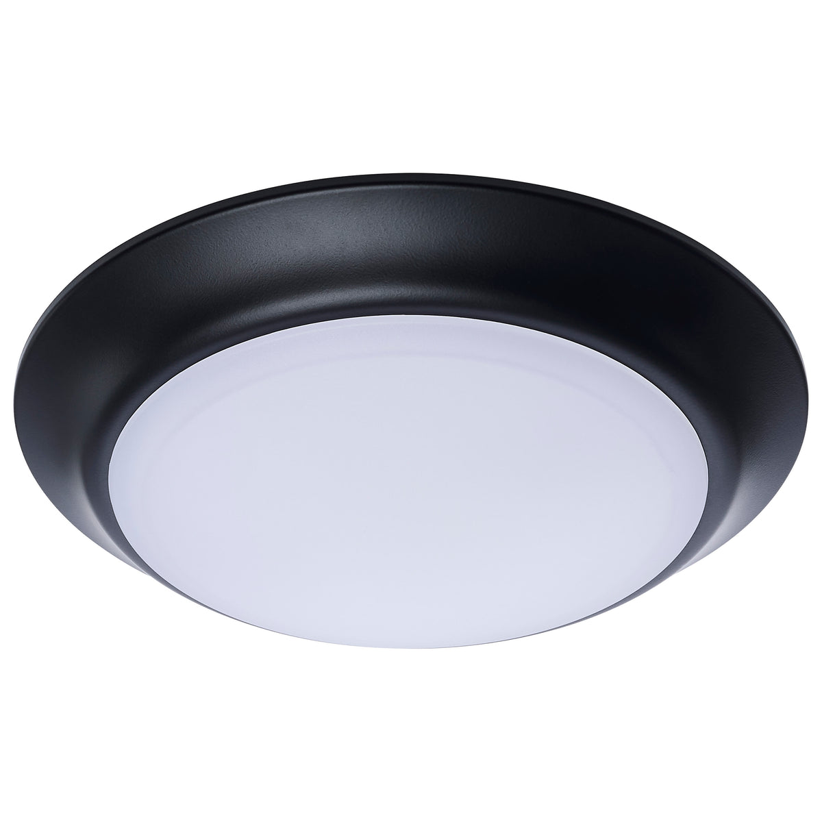 Nuvo 62-1804R1 7 Inch LED Disk Light, 27K/3K/35K/4K/5K CCT Selectable, Black Finish