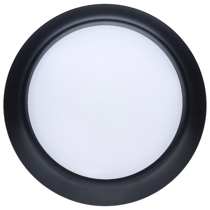 Nuvo 62-1804R1 7 Inch LED Disk Light, 27K/3K/35K/4K/5K CCT Selectable, Black Finish