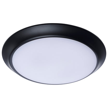 Nuvo 62-1814R1 10 Inch LED Disk Light, 27K/3K/35K/4K/5K CCT Selectable, Black Finish