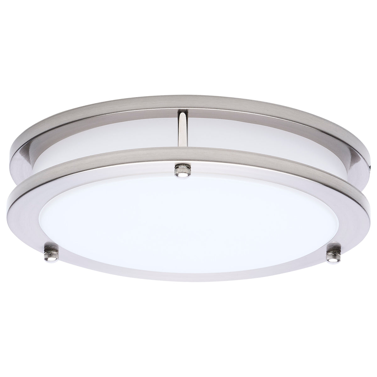 Nuvo 62-1875 Glamour, LED 10 Inch Flush Mount, Brushed Nickel Finish