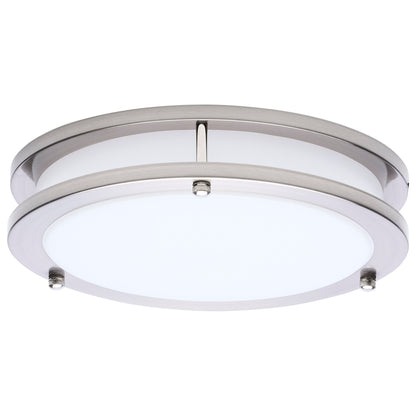 Nuvo 62-1875 Glamour, LED 10 Inch Flush Mount, Brushed Nickel Finish