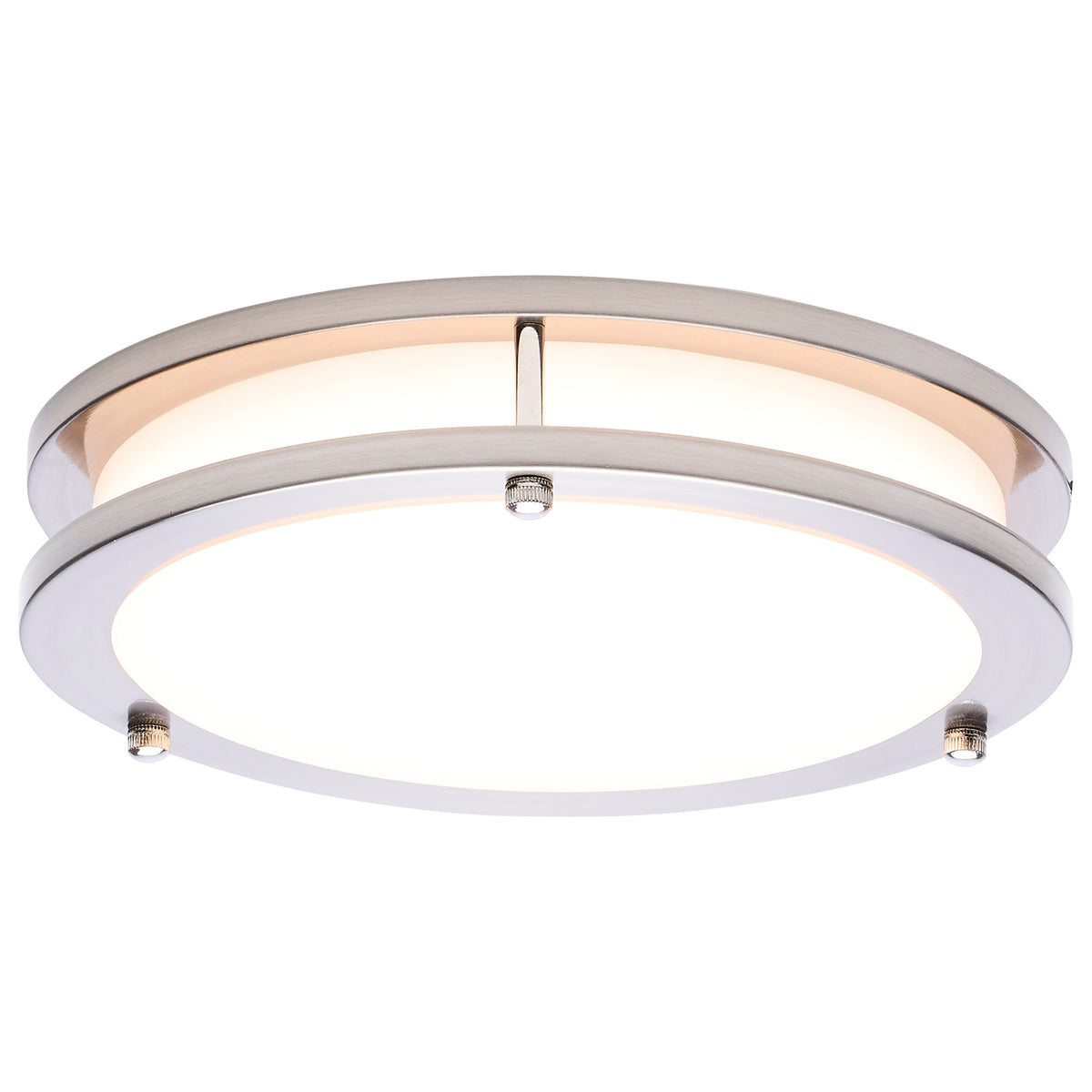 Nuvo 62-1875 Glamour, LED 10 Inch Flush Mount, Brushed Nickel Finish