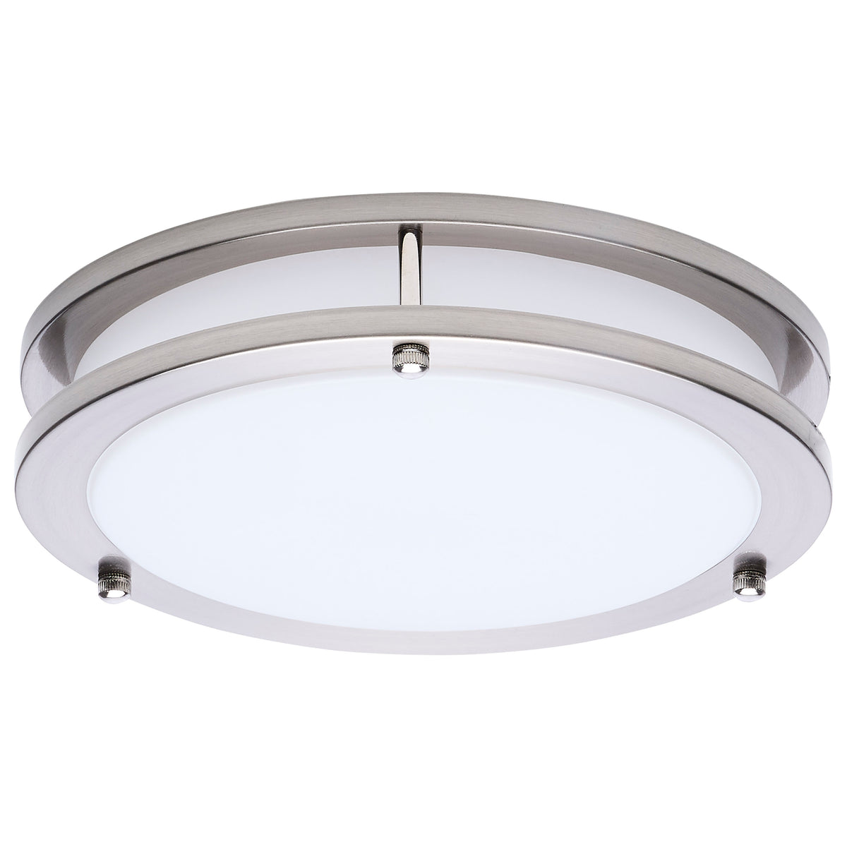 Nuvo 62-1875 Glamour, LED 10 Inch Flush Mount, Brushed Nickel Finish
