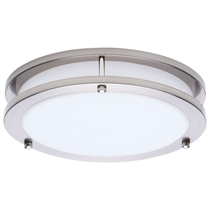 Nuvo 62-1875 Glamour, LED 10 Inch Flush Mount, Brushed Nickel Finish