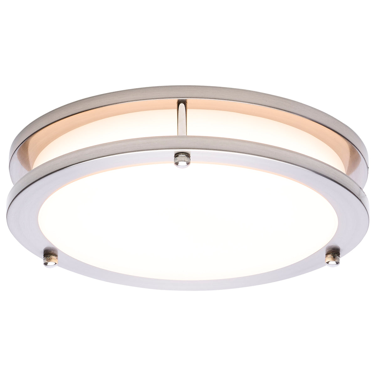 Nuvo 62-1875 Glamour, LED 10 Inch Flush Mount, Brushed Nickel Finish