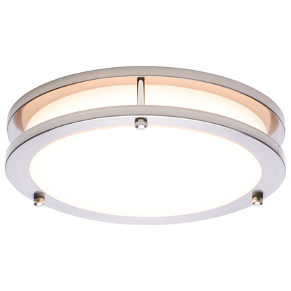 Nuvo 62-1875 Glamour, LED 10 Inch Flush Mount, Brushed Nickel Finish