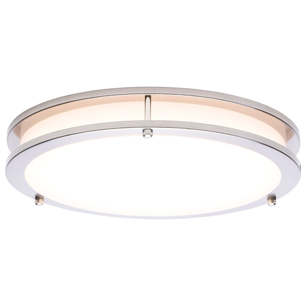 Nuvo 62-1876 Glamour, LED 13 Inch Flush Mount, Brushed Nickel Finish